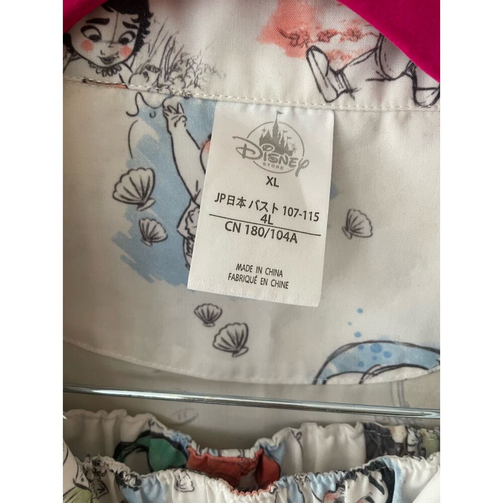 Disney Princess Cartoon Matching Pajama Short Set Size XL - Picture 3 of 10